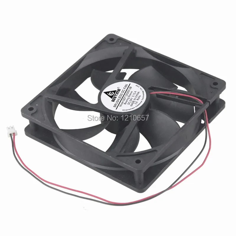 

2pcs lot DC 24V Fan Cooler 120mm 120x120x25mm PC Case CPU Motor Cooling Radiator