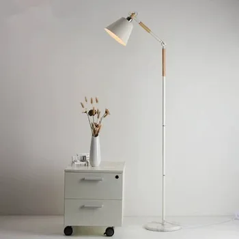 

European-style Floor Lamp Nordic Wood Standing Light For Living Room Bedroom Hotel luminaria de mesa E27 Lamparas