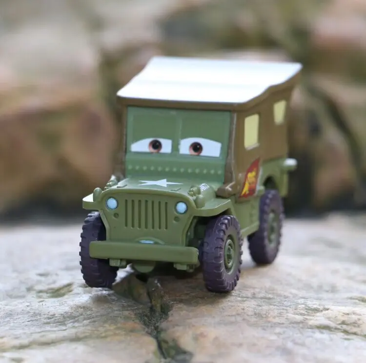 100% Оригинальные Pixar машинки команда Sarge литья под давлением Металл игрушечных