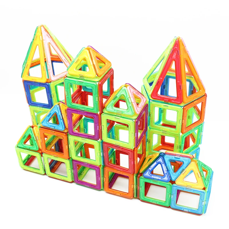 162 шт. большой размер магнитные дизайнерские строительные блоки игрушки техника пластиковая Сборка блоков Дети светящиеся кирпичи