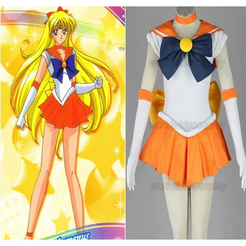 Sailor Moon Sailor V uniform Cosplay Costume Custom Made free shipping