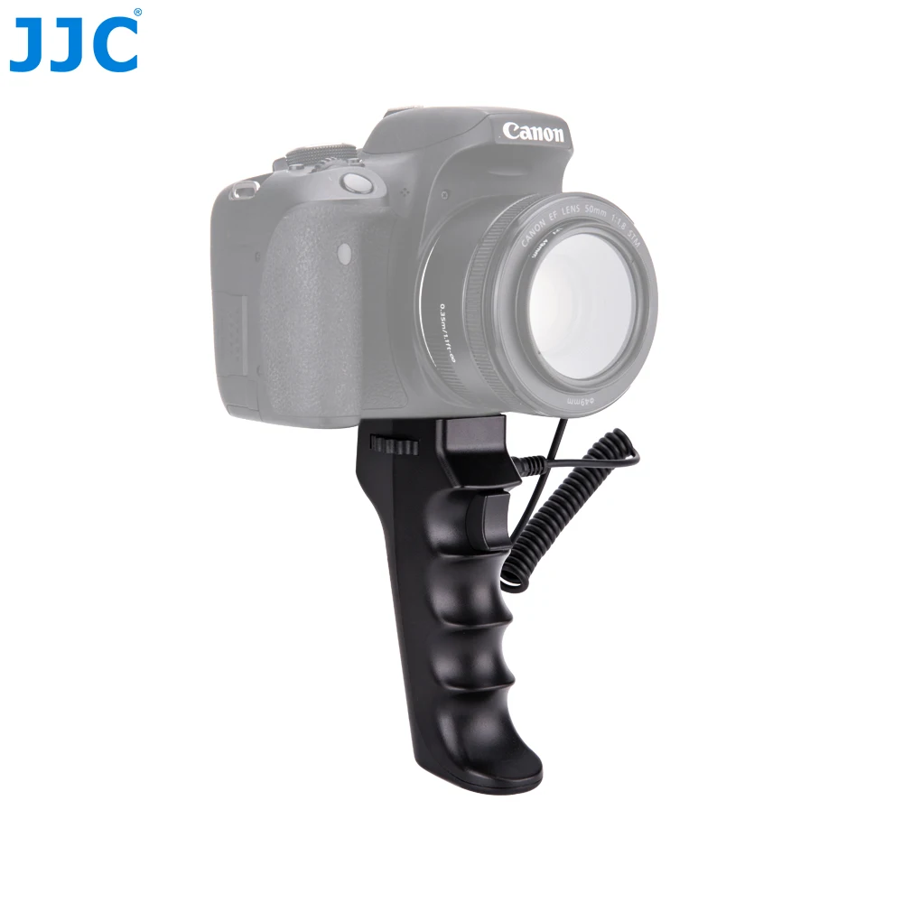 JJC Camera Shutter Triggering Remote Handle Grip For Canon Nikon Sony Olympus Pentax Panasonic Sigma Camera with 1/4''-20 Mount camera remote shutter button camera remote shutter release