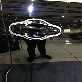 

For Toyota Highlander Kluger 2014 2015 2016 2017 2018 ABS Plastic Car Styling Door protector handle Bowl Frame Cover Trim