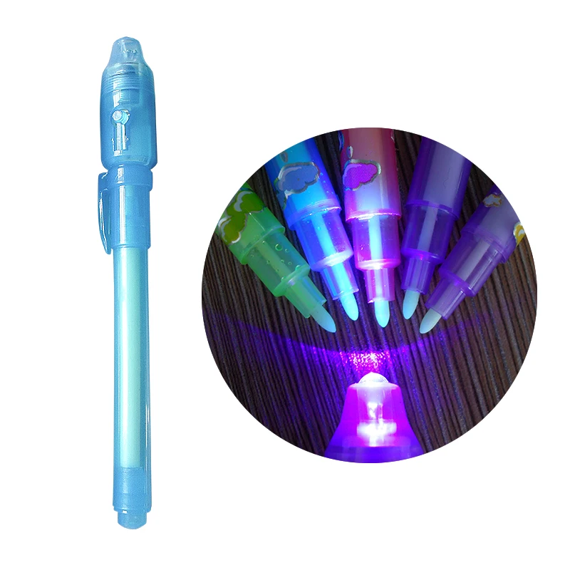AA Rainbow CH0813 invisible light pen,with mini UV torch on cap,1000pcs/lot in Multi Function
