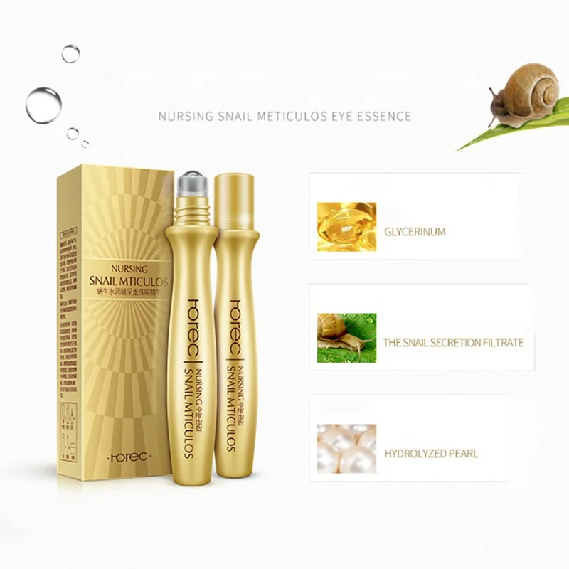 

Snail Eye Essence Beauty Skin Care Eye cream faced Anti Aging Anti Wrinkle Remove Dark Circle