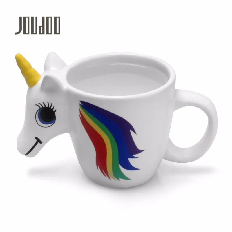 

JOUDOO 350ml Creative Ceramic Mug Heat Revealing Color Changing mug Coffee Cup Gift Breakfast Cup Star Solar System Mug 35