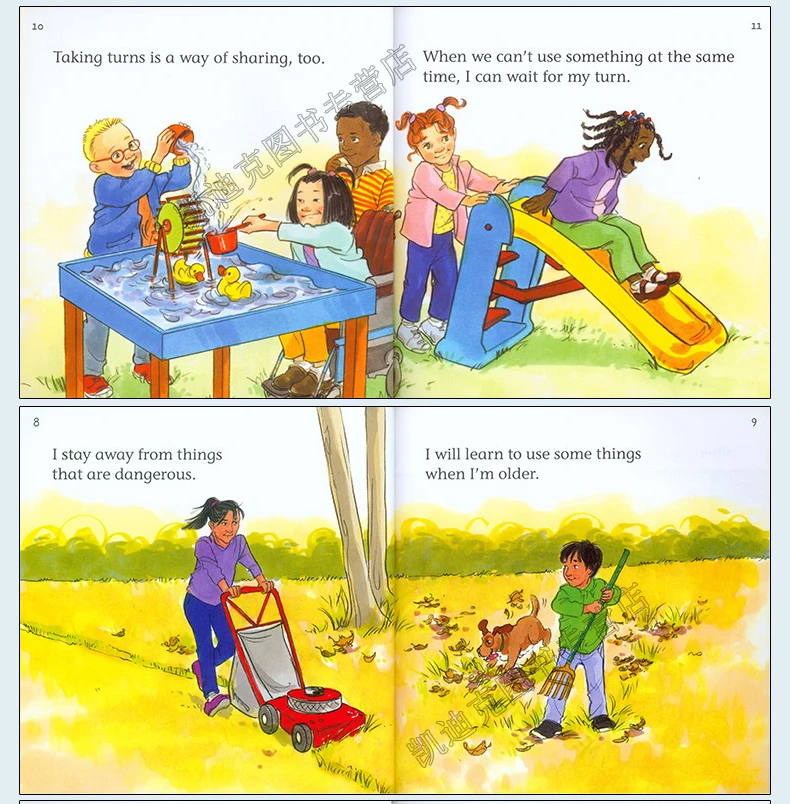 Aprender a Conviver Livros de História da Imagem Livros de 15 Bem com Crianças Muito Inglês Prática iq eq Habilidades Sociais Crianças Educacional - Set 25 Home & Garden