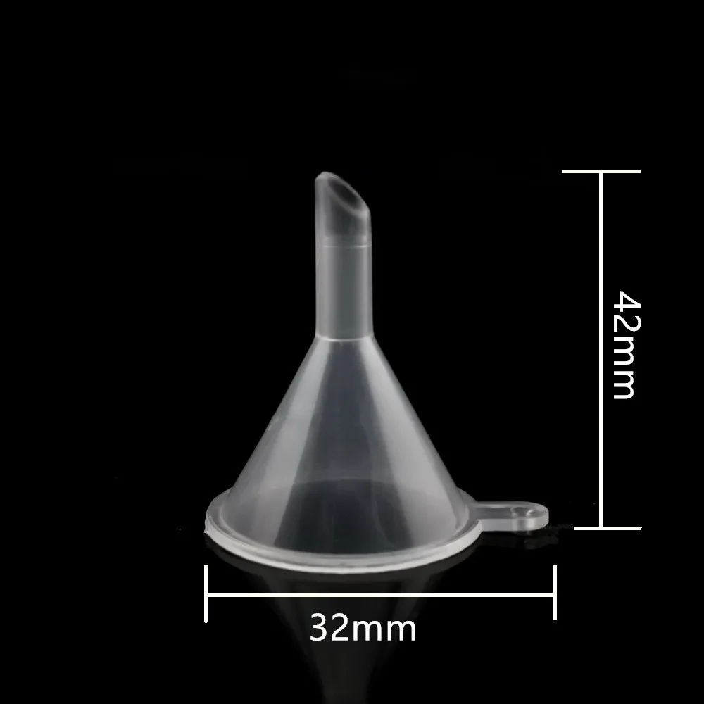 12pcs Mini Plastic Funnels Packaging Travel Tools for Empty Bottle Filling Perfumes Essential Oils Aromatherapy