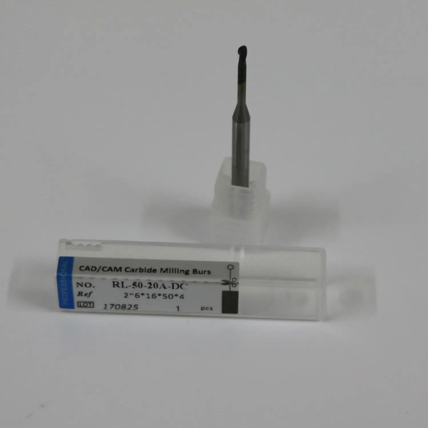 

2pcs/lot Dental Lab Roland Milling Burs for RL 50 Milling Machine CAD CAM Diameter 2mm DC Milling Bur For Zirconia PMMA Block