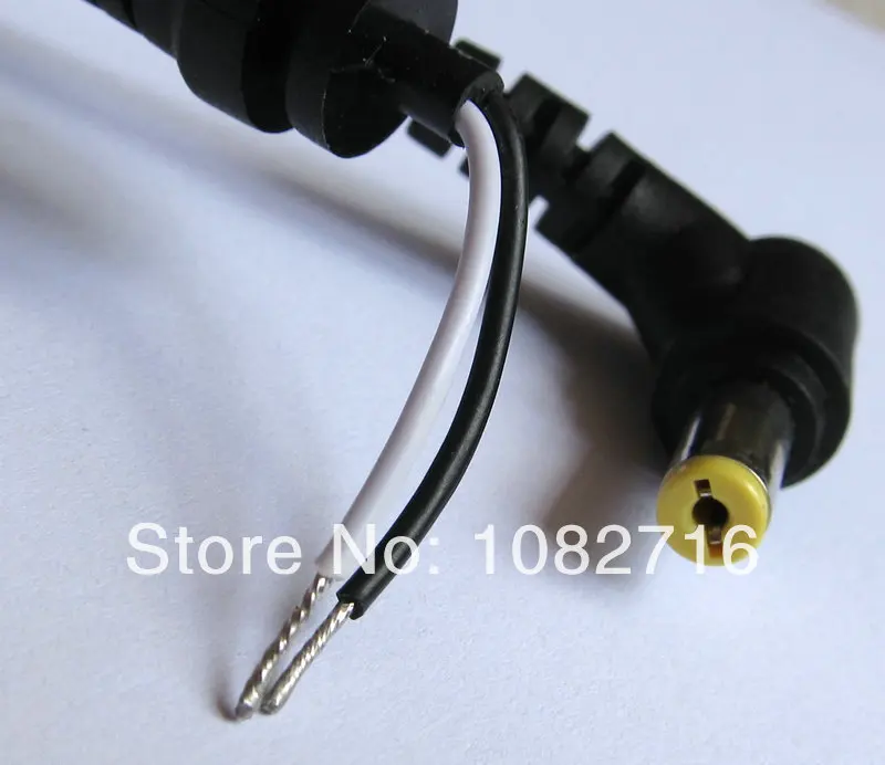 2pcs L-shaped DC 5.5x1.7mm 5.5/1.7 Right Angle cable power adapter connector cord For Acer Laptop/Notebook,Free shipping