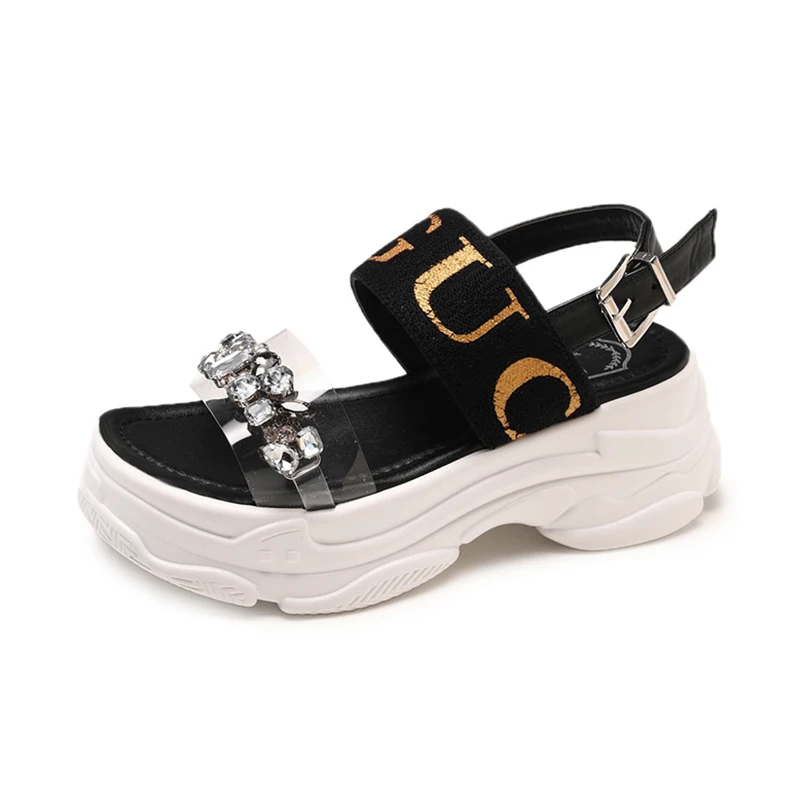 Г., новая летняя модная обувь женские сандалии для отдыха с открытым носком удобная обувь на платформе уличная рабочая обувь Size35-39
