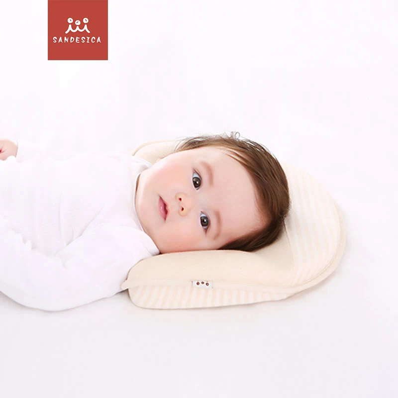 

[CHOOEC] 2019 New Baby Pillow correction 0-1-year-old Organic cotton stereotype pillow baby cotton pillow Memory foam pillow