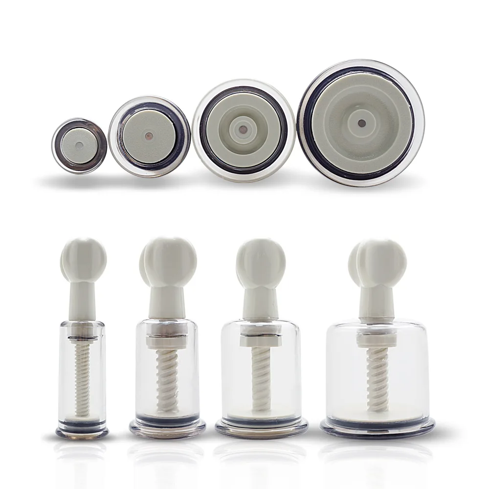 3 Sizes Nipple Clamps Clip Female Breast Clip Massage Nipple Enhancement Vacuum Sucker pump Toys For Massage Sex Toy For Couple