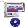 3Port Hidden Inside USB3.0 to Expresscard Express Card 54 54mm Expresscard Laptop Adapter Converter FRESCO LOGIC Chipset FL1100 ► Photo 1/6