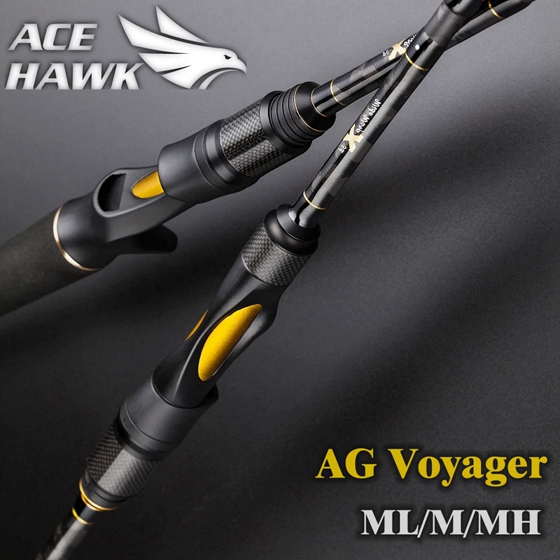 AG voyager спиннинг baitcasting Удочка 4 секций путешествия стержень ML М MH 1 8 2 7 м карбоновая