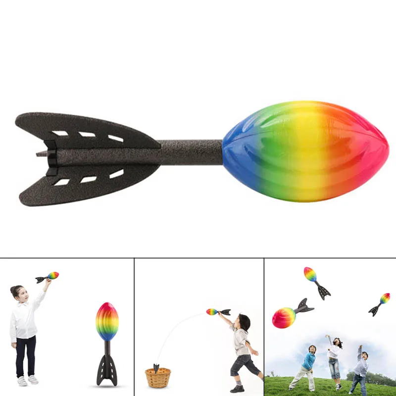 

Foam Hand Throwing Rocket Toys Parent-child Outdoor Game Toy for Children @ZJF