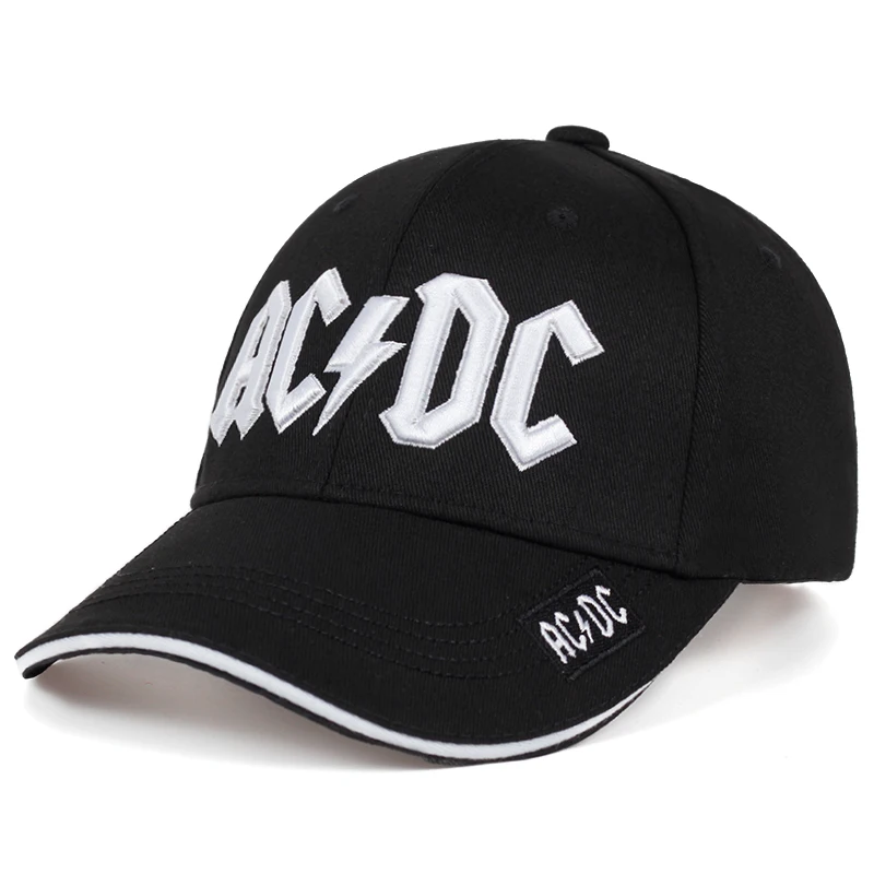 Высокое качество ACDC вышивка бейсбольная кепка модная новая шапка карнизы вышивка кепки бейсбольные повседневные уличные хип-хоп шляпа от солнца