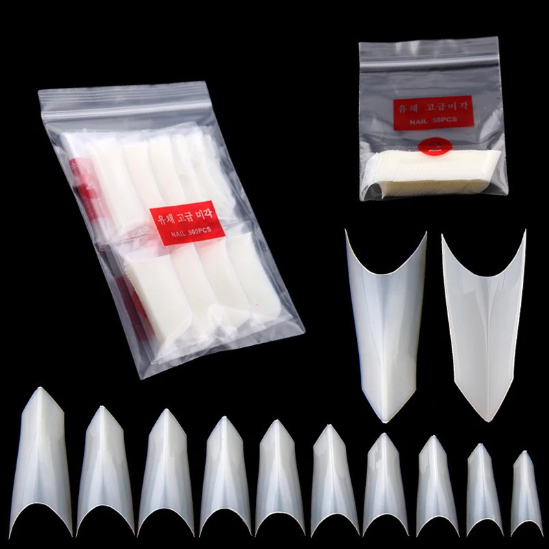 500pcs Natural Fake Nail False Nail Art Tips Ferrari Style Triangle Sharp Acrylic Faux Ongles Artificial Nails Art Manicure Tool 500pcs Natural Fake Nail False Nail Art Tips Ferrari Style Triangle Sharp Acrylic Faux Ongles Artificial Nails Art Manicure Tool