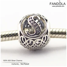 Подходит браслет из стерлингового серебра 925 пробы винтажный S Шарм, прозрачные бусины из циркона для изготовления ювелирных изделий женские аксессуары