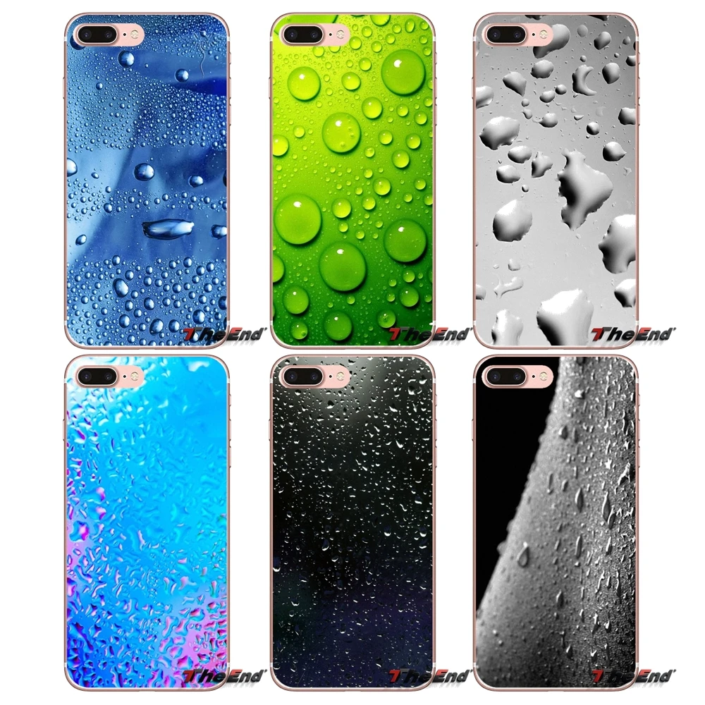 

For Sony Xperia M2 M4 M5 E3 T3 XA Aqua Z Z1 Z2 Z3 Z5 compact LG G4 G5 G3 G2 Mini water drop rain Soft Cell Phone Case Cover