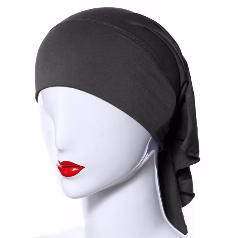 Мусульманские женские мягкие удобные внутренний хиджаб колпачки исламские подшарф шапки ArmyGreen 43BP