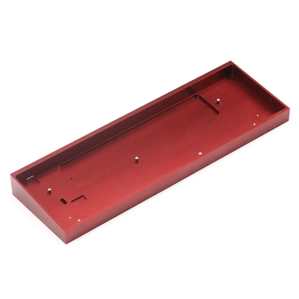 TOFU65 65% Aluminum case for custom mechanical keyboard fit TADA68 DZ65pcb - Цвет: Burgundy Red