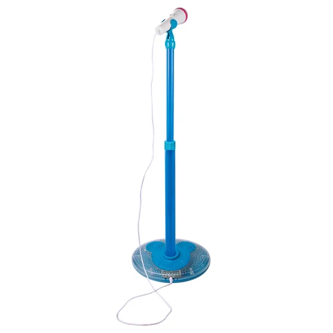 Brinquedo com Efeito de Luz Brinquedos para o Miúdo Crianças Karaoke Carrinho Microfone Ajustável Legal Música Aprendizagem Precoce Educação