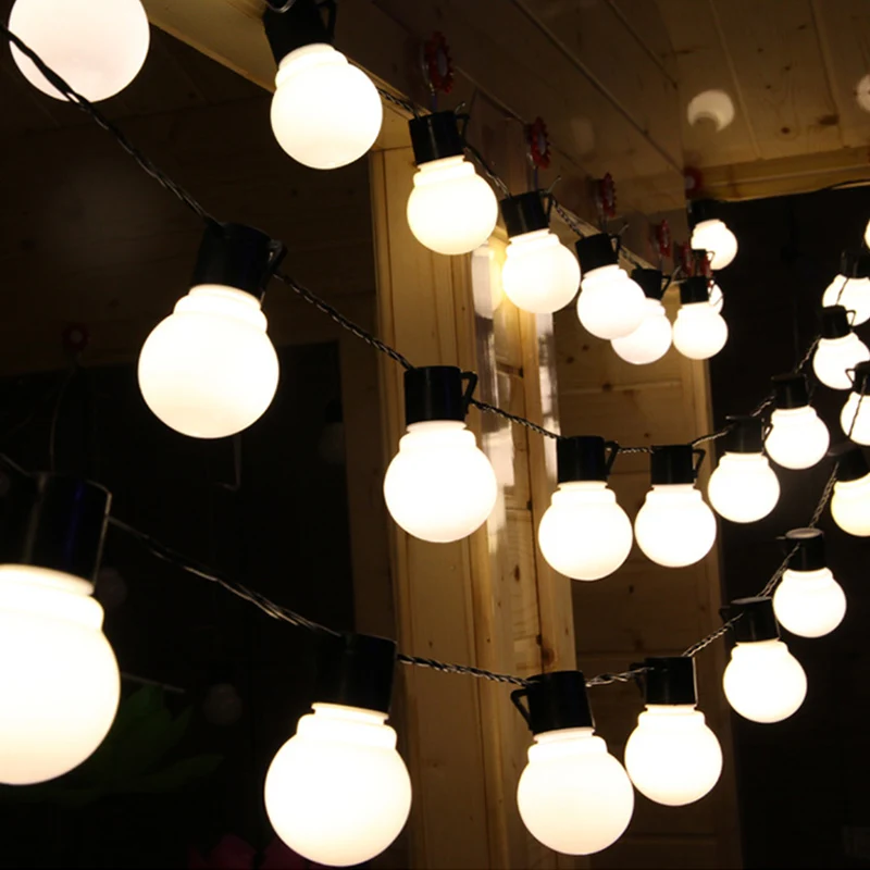 

BLYN 10M LED Bulb String Outdoor Home Backyard Decoration Hanging Bulb Light 5M Warm White Pure White Colorful Christmas Party