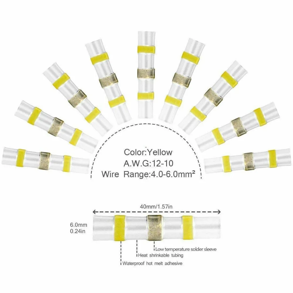 550 шт Смешанные Термоусадочные Припоя втулки провода соединители