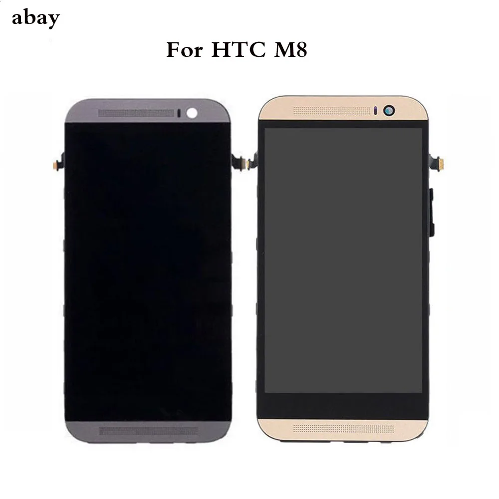 

5.0 Inch LCD Display with Frame For HTC One M8 LCD Display Touch Screen Digitizer Replacement Parts For HTC M8 LCD Screen 831C