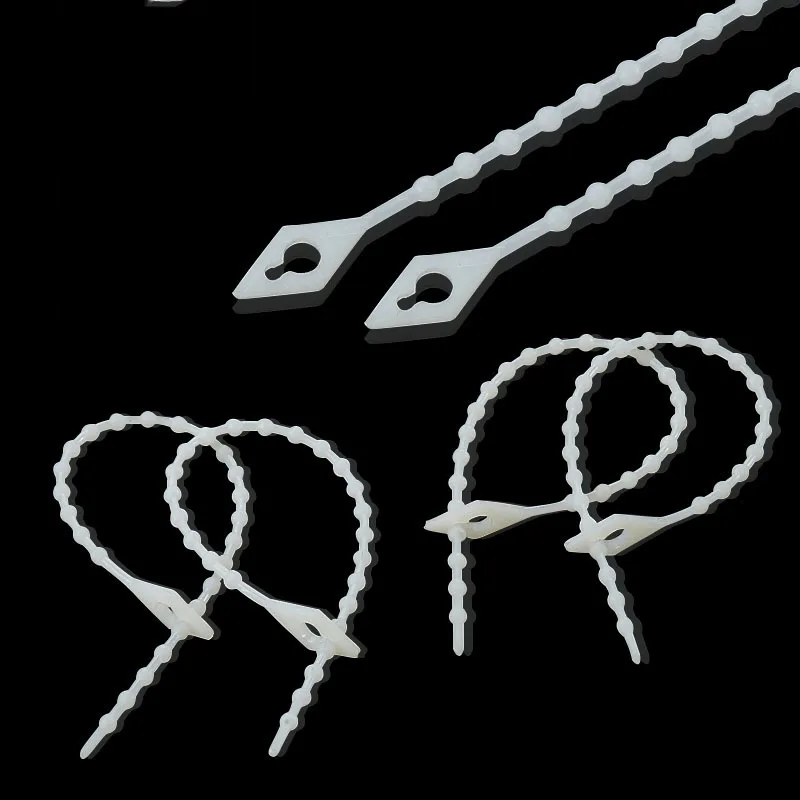 1000pcs 1.5*100 White Plastic Nylon Cable Ties,Wire Zip Tie, plastic