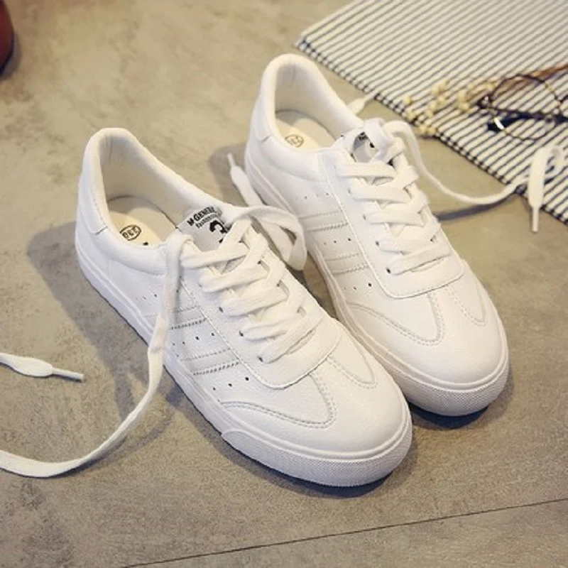 1 Femmes Blanc Américain Étudiantes Printemps De Femelle Chaussures Casual Et Vulcanisé Nouvelle 3 Plat 2 Sauvage Européen qEnUH6xn