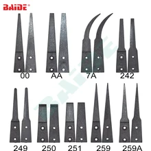 Антистатические пинцеты Замена пластиковой головки ESD-00, AA, 7A, 242249250251259, 259A прецизионные щипцы 500 компл./лот