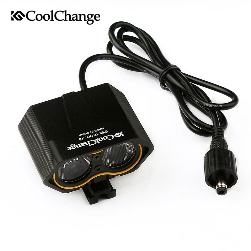

CoolChange Bicycle Light LED Waterproof Handlebar Cycling Light Power Bank USB Chargeable Warning Flashlight Bike Accessories