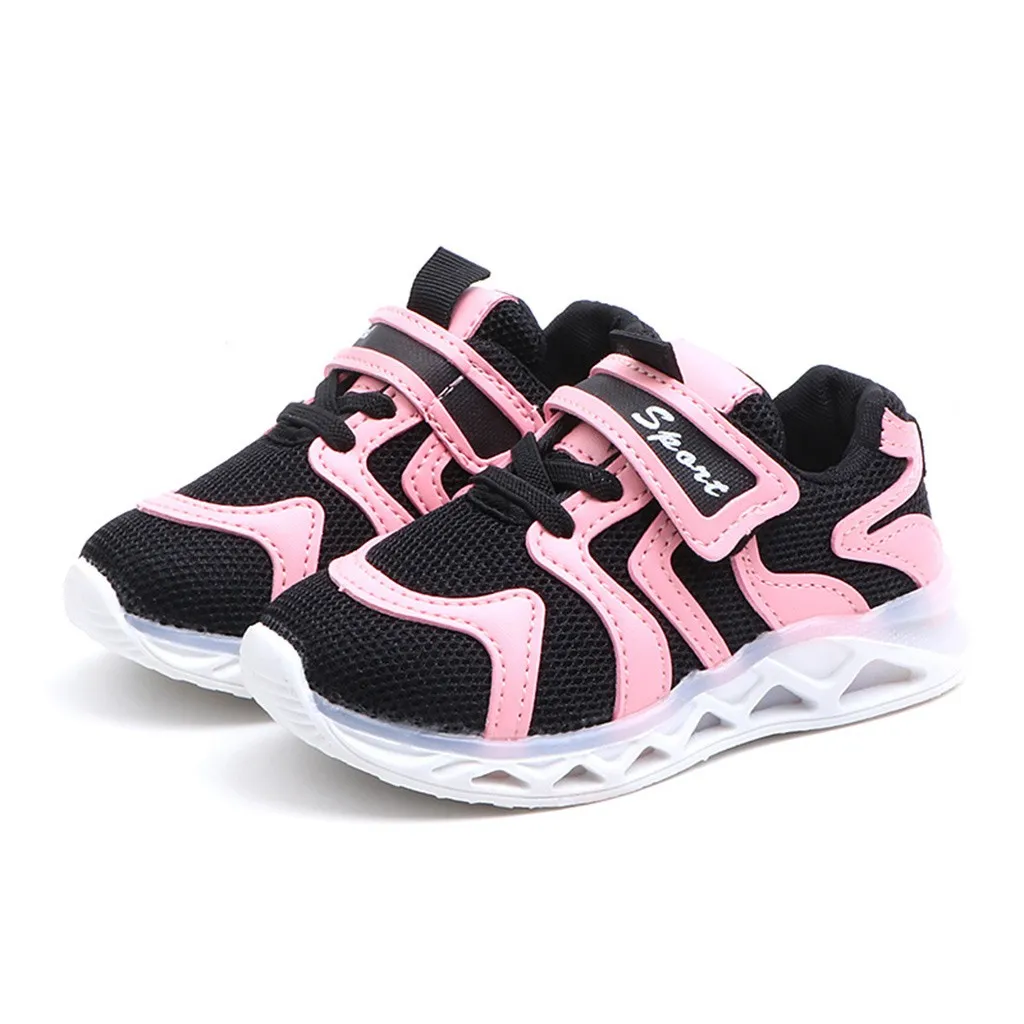 

MUQGEW kids shoes casual Children Baby girls sneakers Boys Letter Led Light Luminous Running Sport Shoes infantil menina#y2