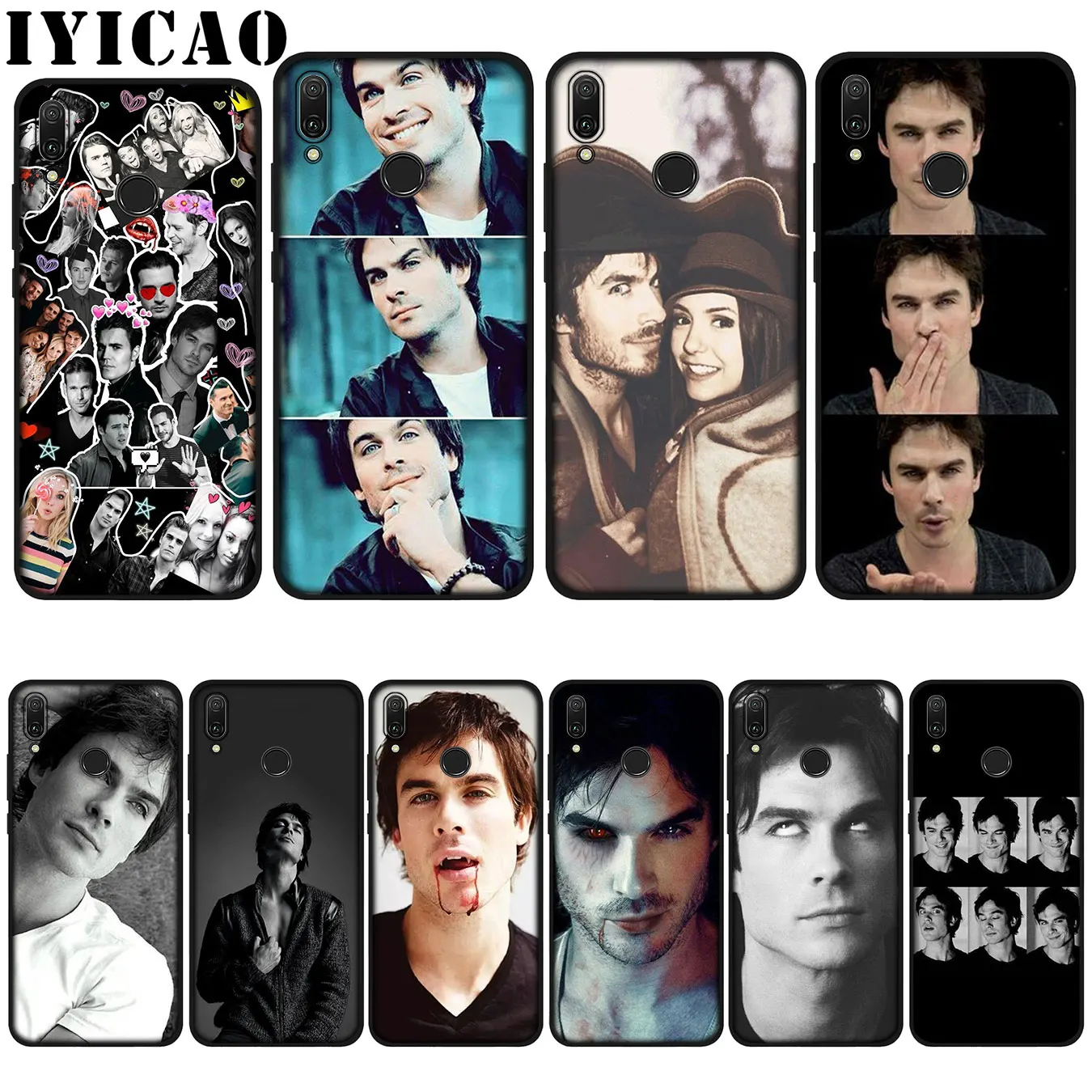 

IYICAO Vampire Diaries Ian Somerhalder Soft Case for Huawei P20 Pro P10 P8 P9 Lite Mini 2017 P Smart 2019 Cover