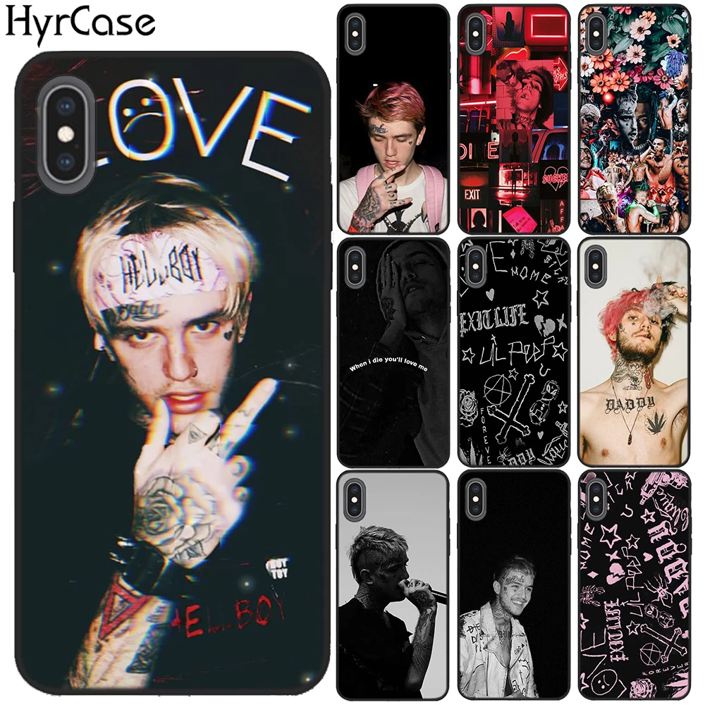 Чехлы для телефонов Lil Peep Mode iPhone X 6 7 8 Plus 5 5S 6S SE мягкий силиконовый сиреневый черный