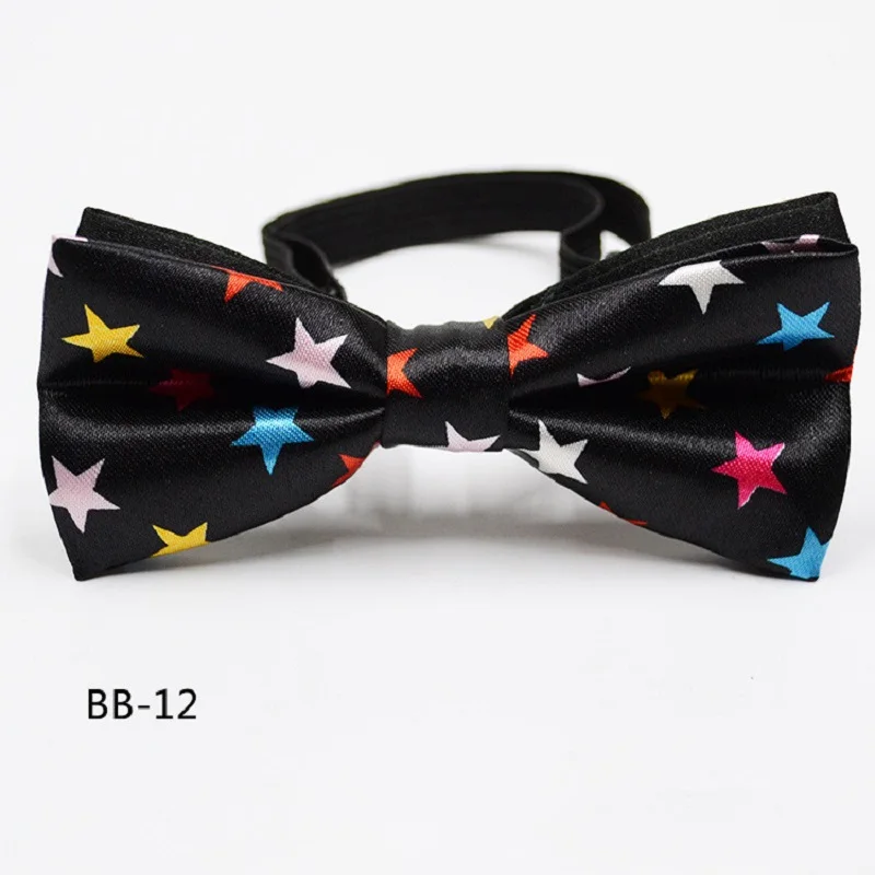 Детский галстук-бабочка, одежда для маленьких мальчиков, аксессуары, Однотонная рубашка джентльмена, галстук-бабочка в горошек - Цвет: 11
