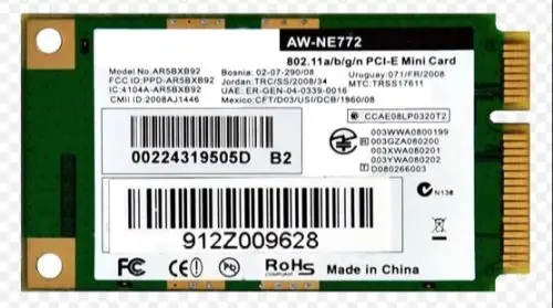 Карта для Atheros AR5BXB92 AR9280 Azurewave AW-NE772 full mini wifi беспроводная карта 300 м