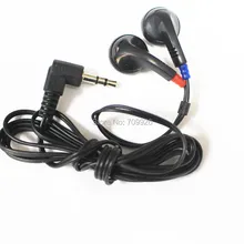 Linhuipad 1000 упаковка черные стерео одноразовые вкладыши DE-05 дешевый наушник для туристического автобуса, библиотеки, спортзала больницы