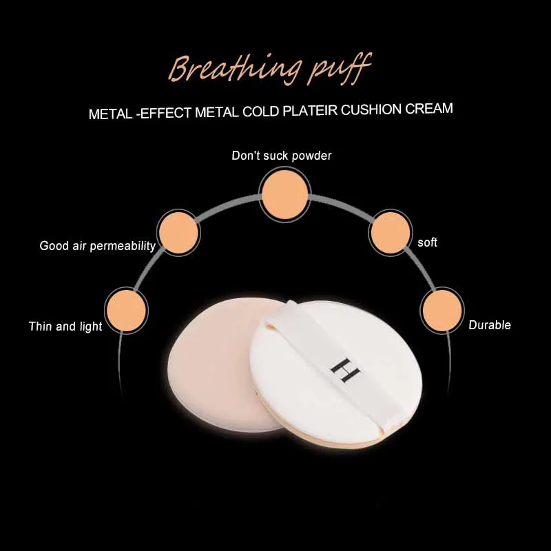 FRANCE HENLICS Multi-Effect Metal Air Cushion BC Cream Moisturizer Concealer Magic Flawless Natural Whitening Cream (18)