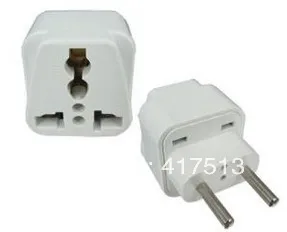 (60PCS) DHL Freeshipping Universal to Euro plug Adapter EU converter |