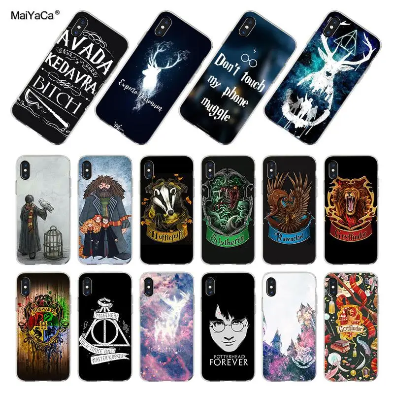 

MaiYaCa Pretty interesting Harry Potter Coque Shell Phone Case for Apple iPhone 8 7 6 6S Plus X XS XR XSMAX