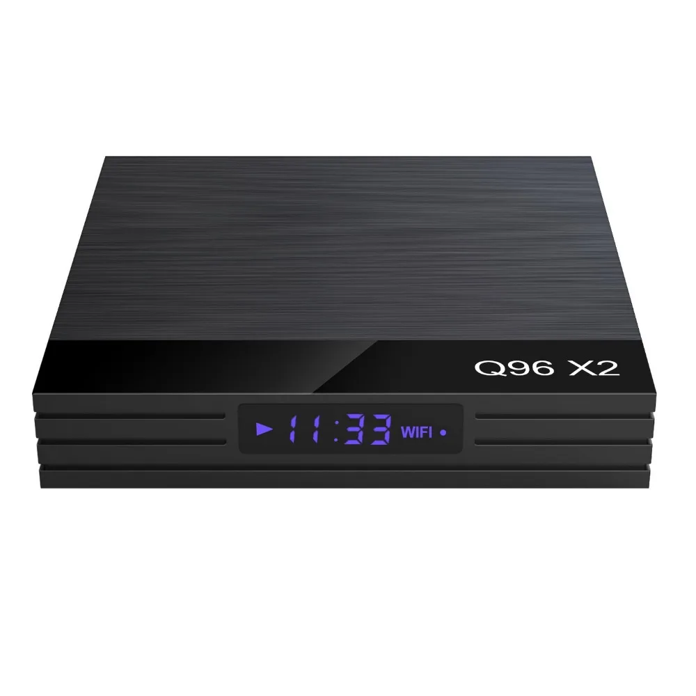 Android tv Box Q96 X2 4G 32G Amlogic S905X2 Четырехъядерный 4K HD 1080P 2 5G двойной WiFi USB3.0 медиаплеер с