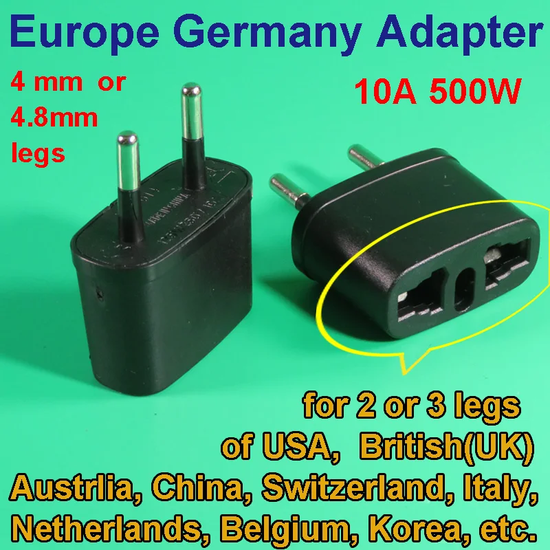 Mobile-phone-travel-converter-Universal-Power-Plug-Adapter-CN-to-EU-Europe-Germany-AC-wall-power-plug-000new