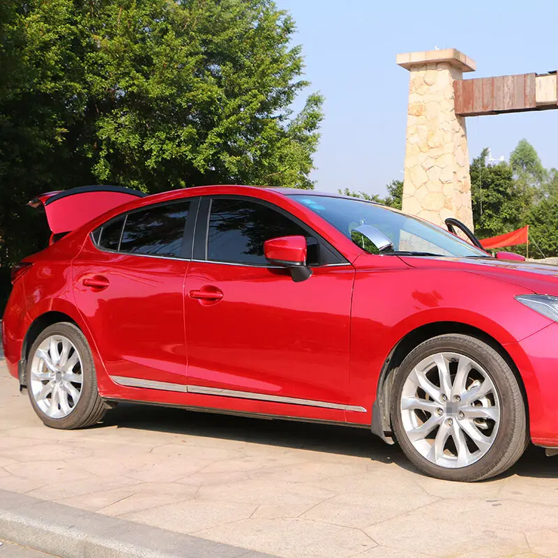 Авто аксессуары для Mazda 3 Axela из нержавеющей стали автомобиля боковой двери обшивки кузова защитные полоски 6 шт
