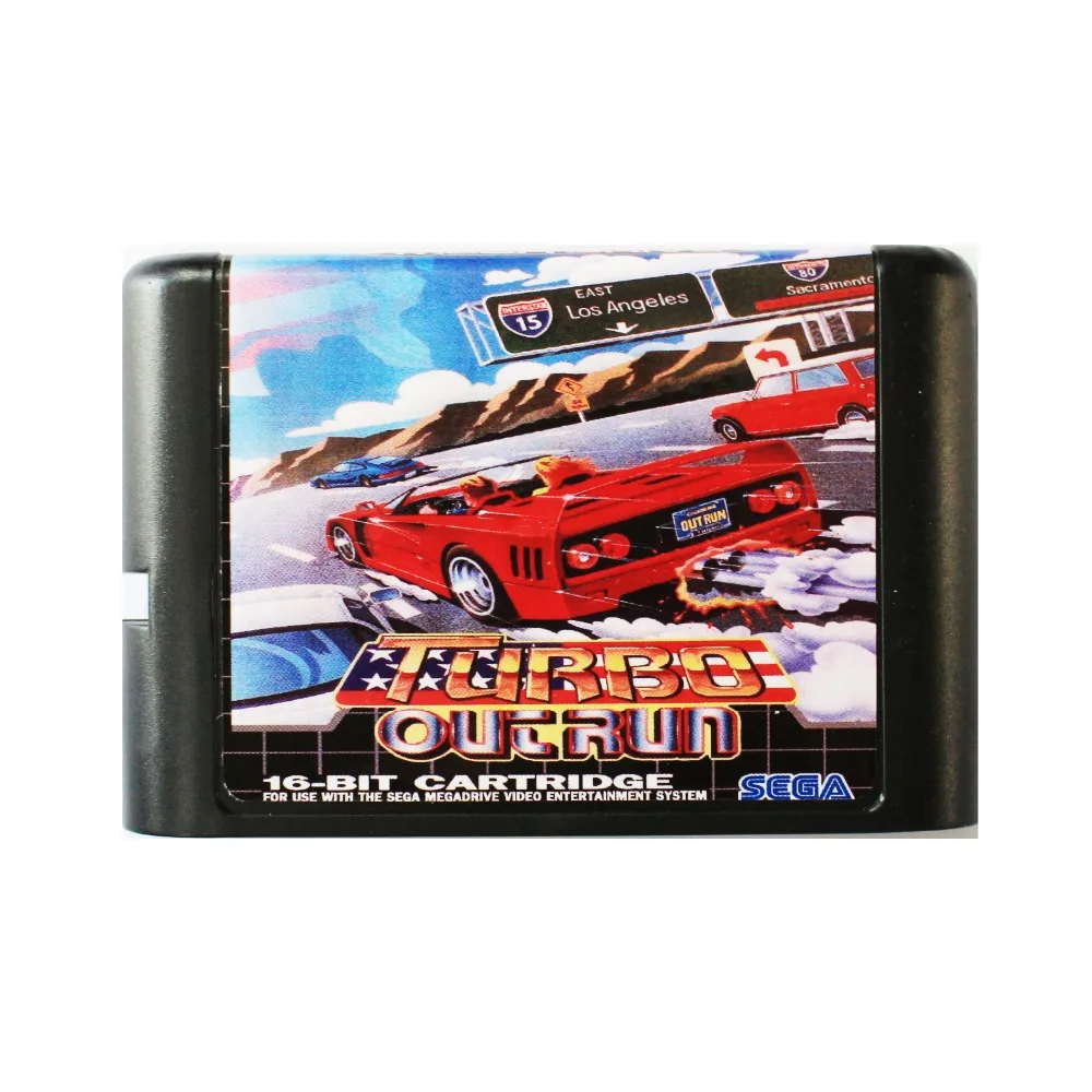 

Turbo Outrun 16 bit MD Game Card For Sega Mega Drive For SEGA Genesis