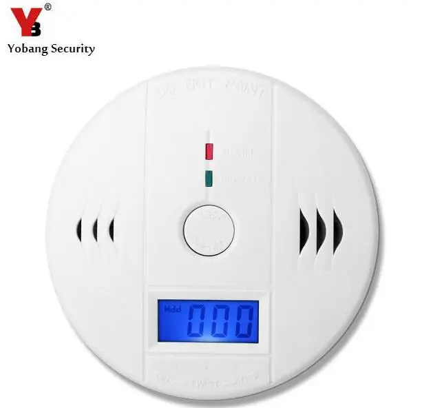 Независимый детектор угарного газа Yobang Security 10 шт./лот с ЖК-дисплеем датчик