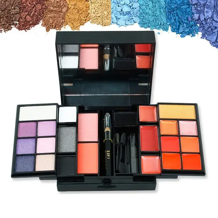 

New 23 Colors Glitter Eyeshadow Frosted Palette Eye Shadow Palette of Glare and Shine Make Up Palette Kit Kit Cosmetics