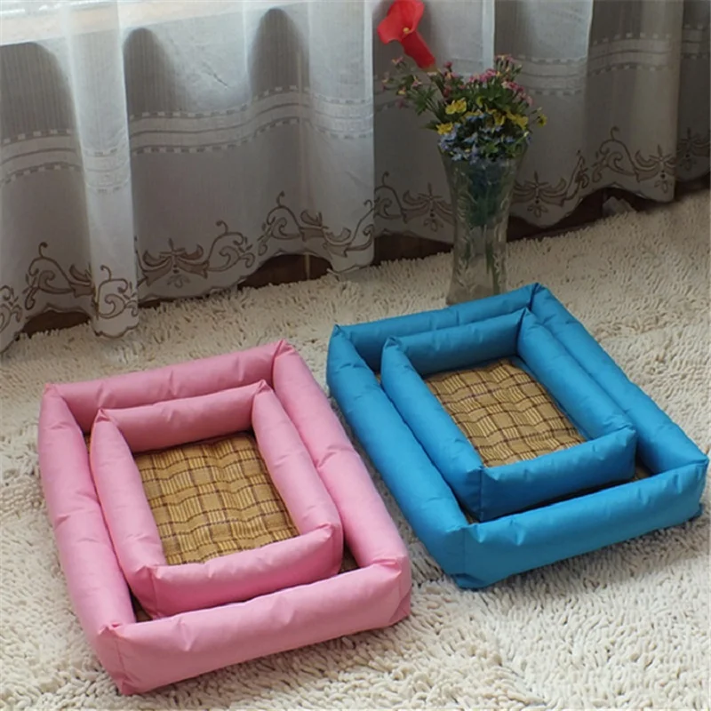 Собака Кровать Диван Мат дом Лето Pet Bed для маленьких средних собак ткань Оксфорд PP Хлопок Водонепроницаемый двойного назначения питомник Собака Кровать Диван Мат дом Лето Pet Bed для маленьких средних собак ткань Оксфорд PP Хлопок Водонепроницаемый двойного назначения питомник